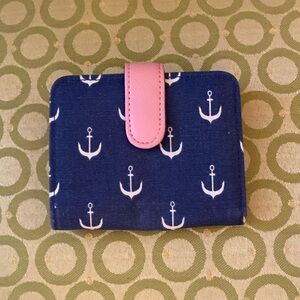 Nautical blue denim wallet